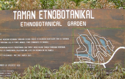 ethno-botanical centre sign