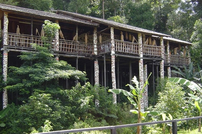 Sarawak Cultural Village - longhouse