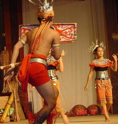 sarawak village cultural show - dancer