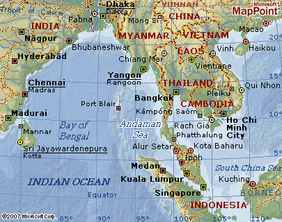 Andaman Sea map