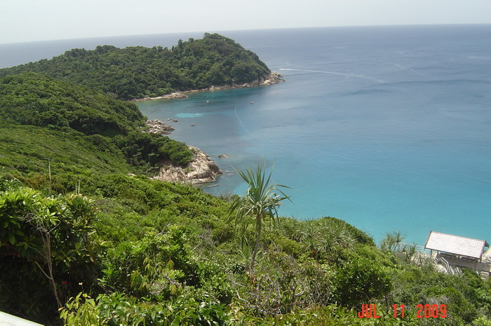 D'Lagoon bay, with coral ...